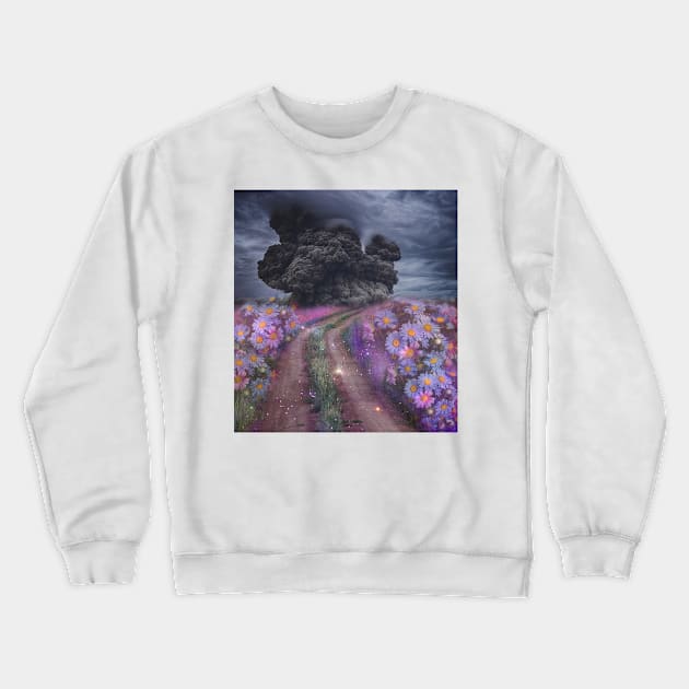 Feels like 2 worlds Crewneck Sweatshirt by Kokeeneva